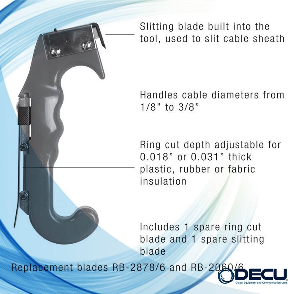 Herramienta para Ranurar y Anillar Cables de RED y Fibra Óptica | Jonard Tools | JIC-4366 - Imagen 3