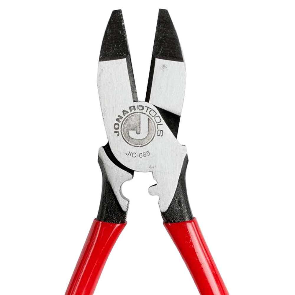 Pinzas de Electricista con Ponchado de Terminales y Jalador de Cable | Jonard Tools | JIC-685