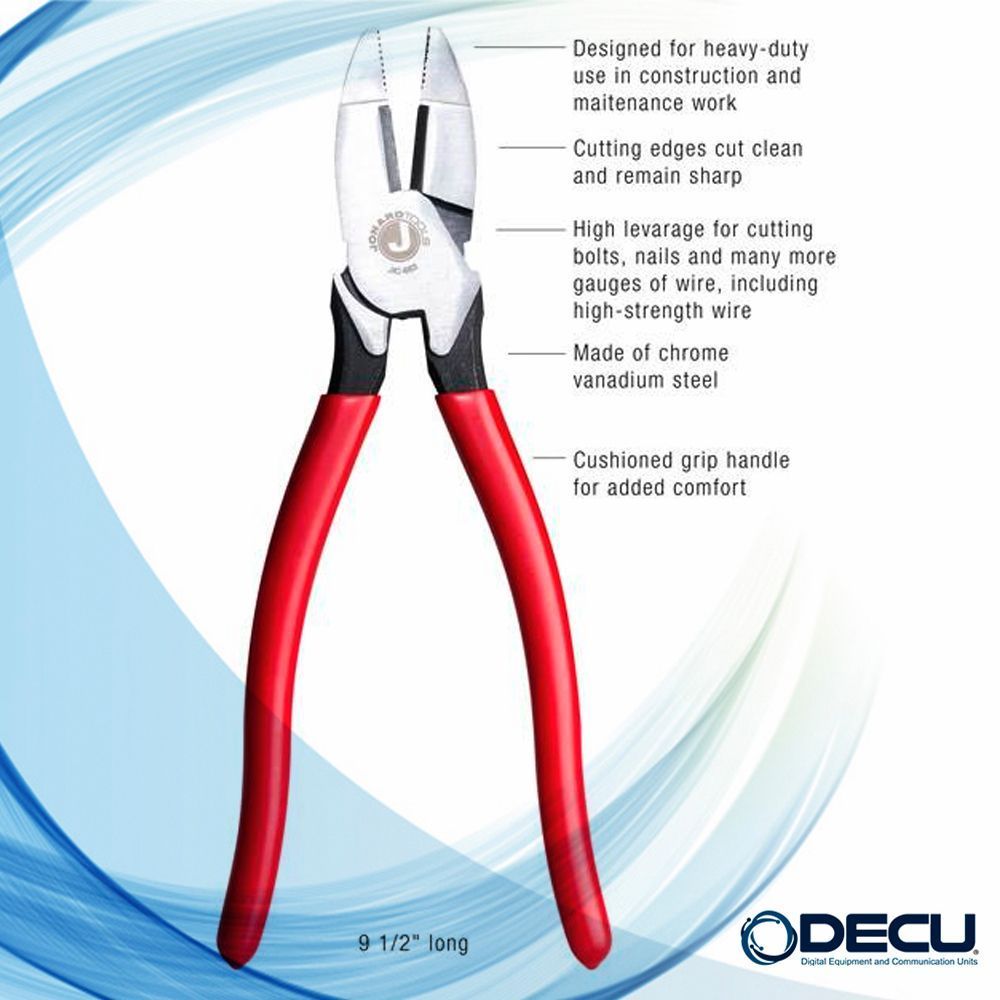 Pinzas de Electricista con Corte | Jonard Tools | JIC-683 - Imagen 4