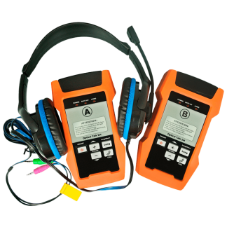 Teléfonos de Prueba Ópticos cuentan con una extraordinaria capacidad para hablar durante la instalación y mantenimiento del cable de fibra óptica.