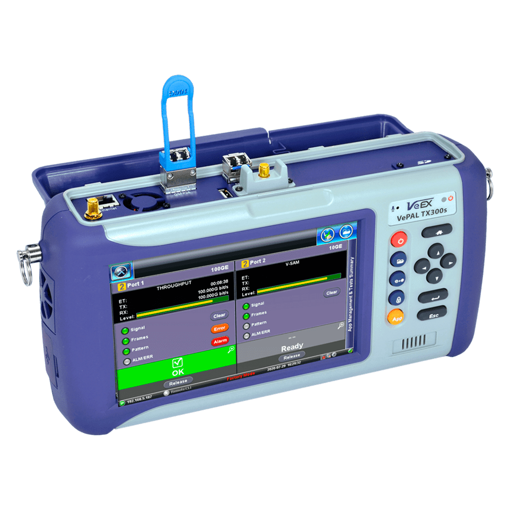 Plataforma de Prueba Multi-Servicios - Hasta 10G | VeEX | TX300s