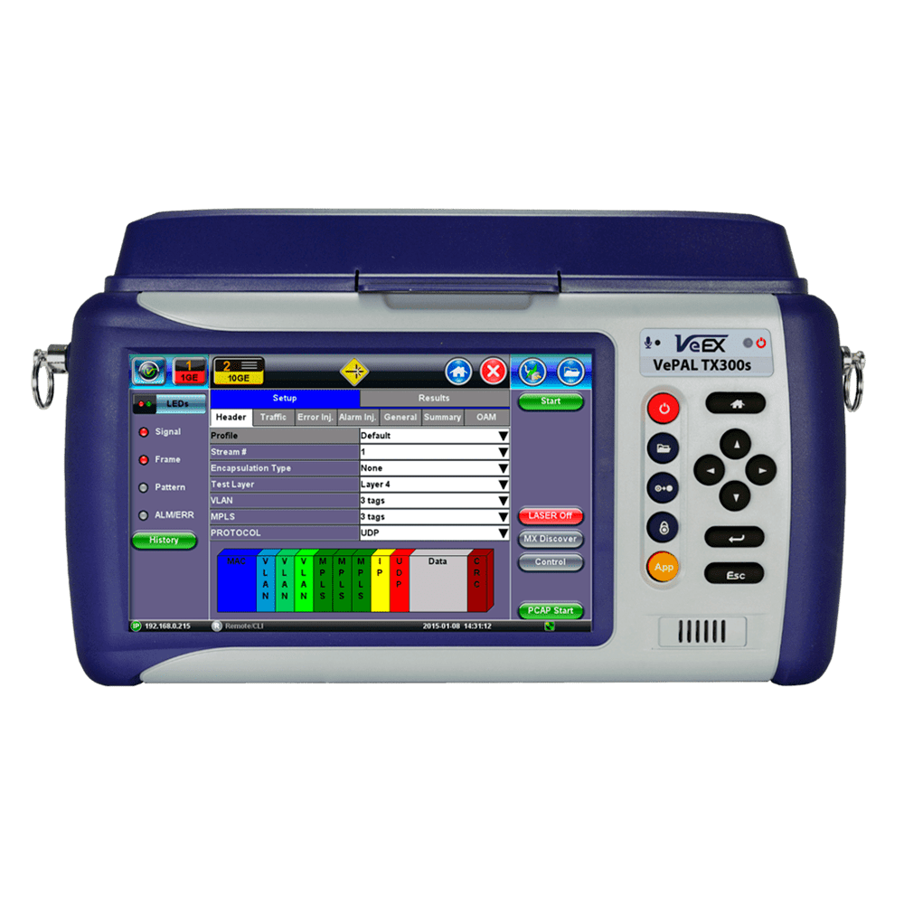 Plataforma de Prueba Multi-Servicios - Hasta 10G | VeEX | TX300s