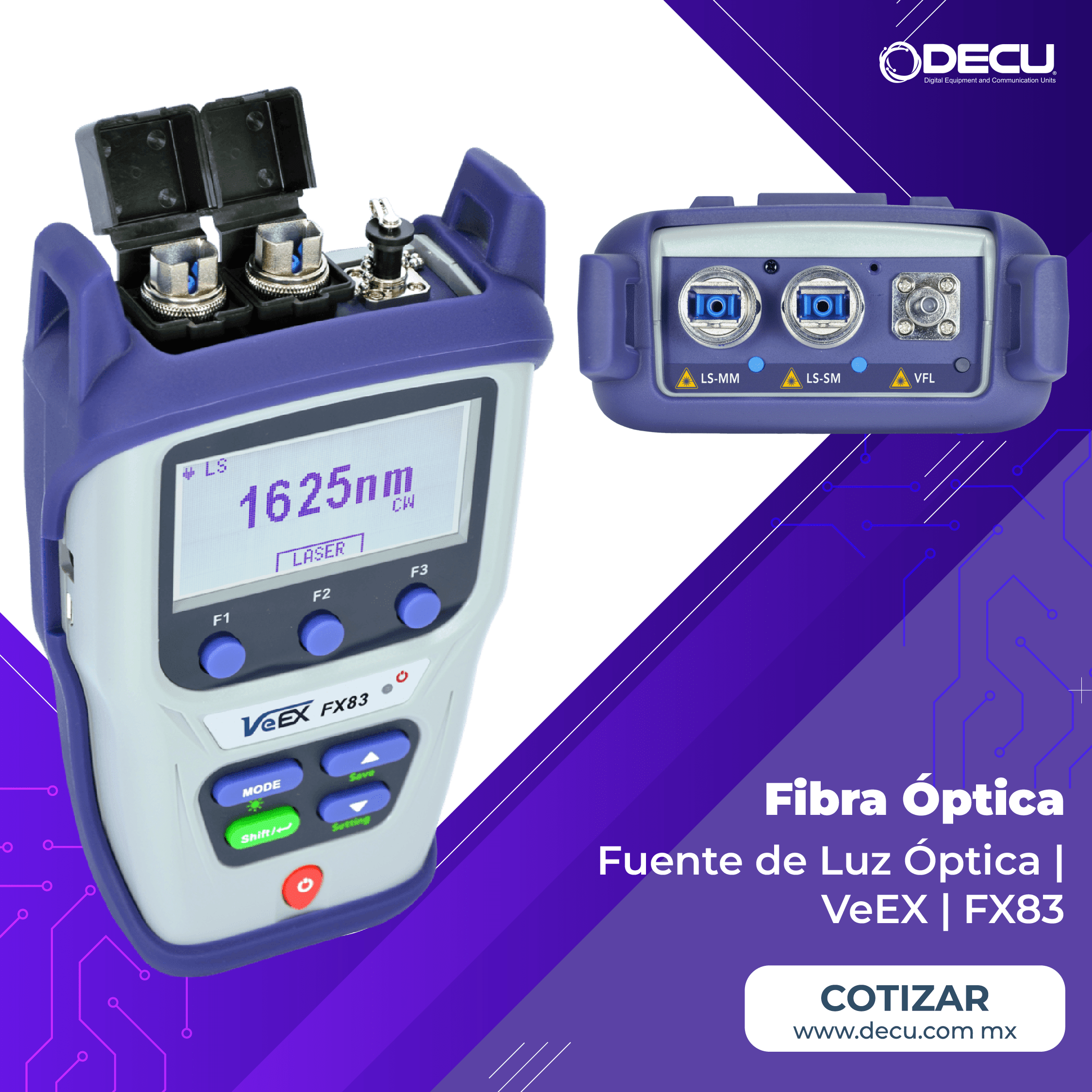 Fuente de Luz Óptica (OLS) | VeEX | FX83