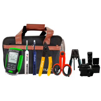 Kit de Instalación y Terminación FTTH es ideal para los técnicos de campo y técnicos instaladores, ideal para las Redes de Fibra Óptica, FTHH y GPON