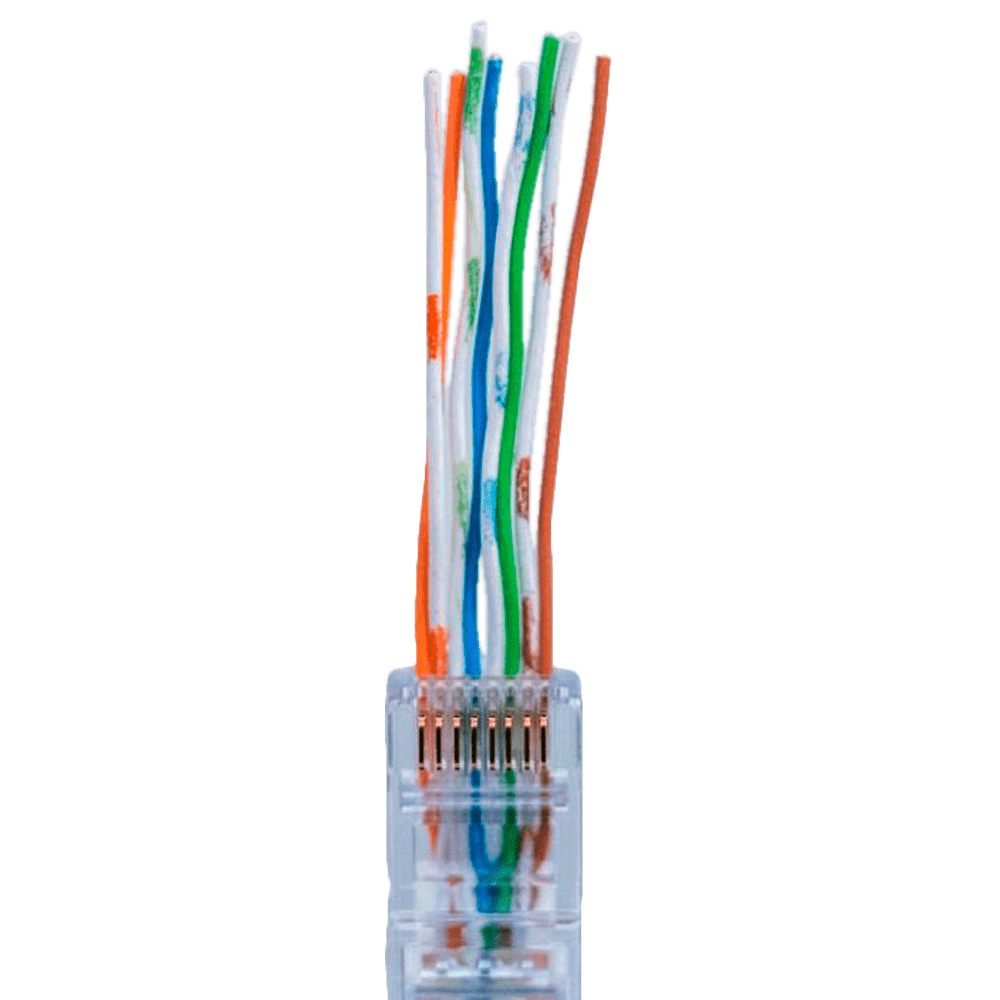 Conectores RJ45 Cat5e Tipo Pass-Through | Jonard Tools | RJ45-5100 | RJ45-525