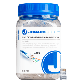 Conectores RJ45 Cat6 Tipo Pass-Through | Jonard Tools | RJ45-6100 | RJ45-625
