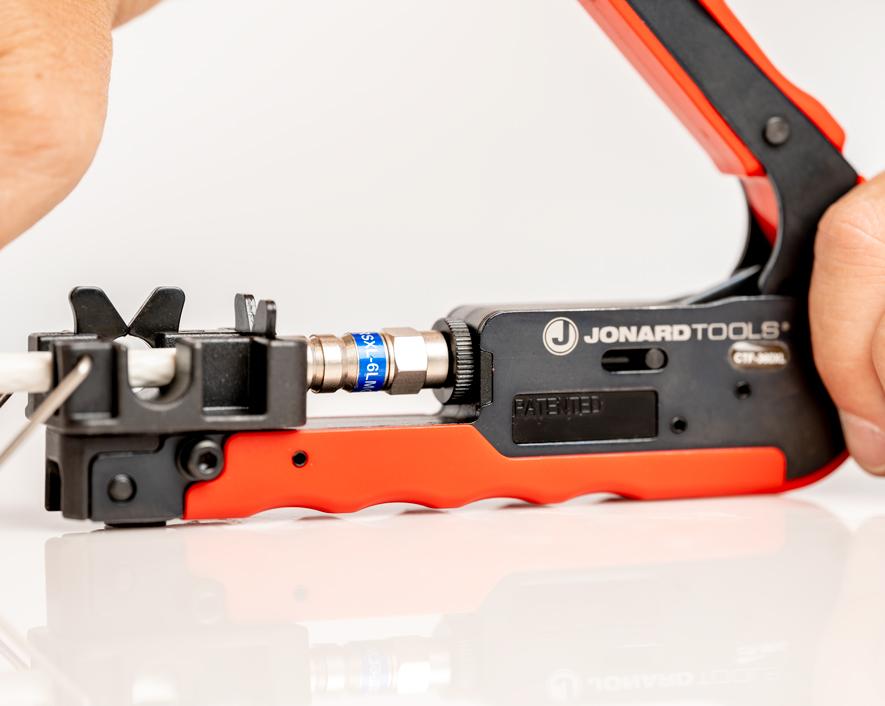Herramienta de Compresión de 360 ° para Conectores tipo F Long | Jonard Tools | CTF-360XL