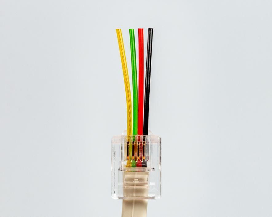 Conectores de Paso RJ11 (100 pzas) | Jonard Tools | RJ11-100