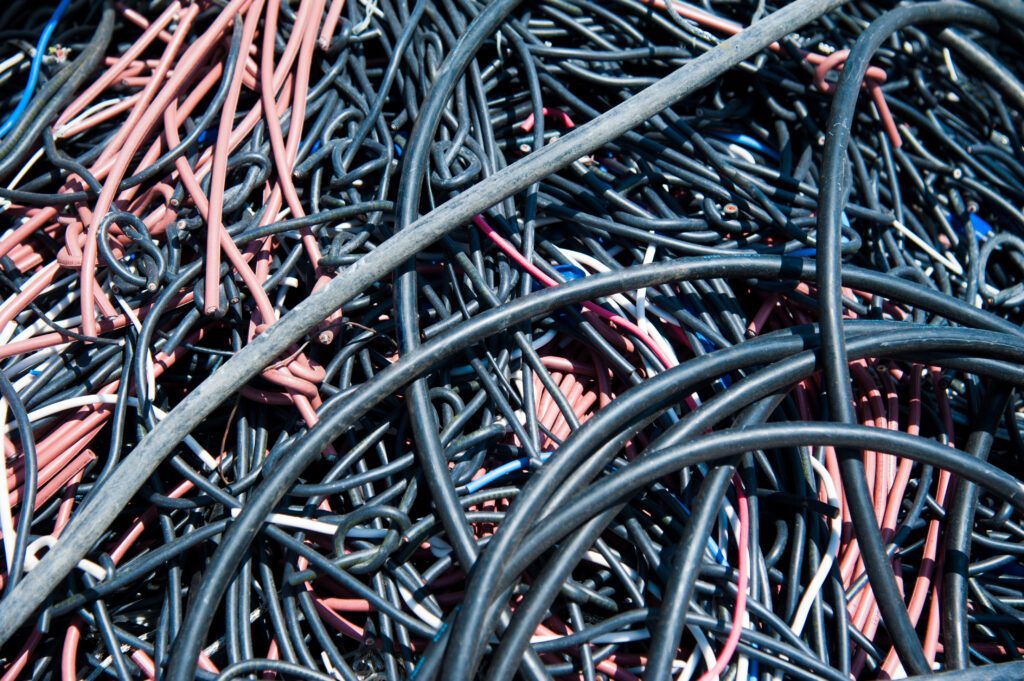 DECU Cables desorganizados en varios tamaños y colores