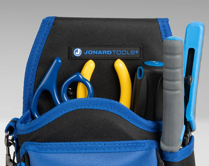 Bolsa de herramientas de 12 bolsillos con correa para cinta métrica | Jonard Tools | H-120 - Imagen 4