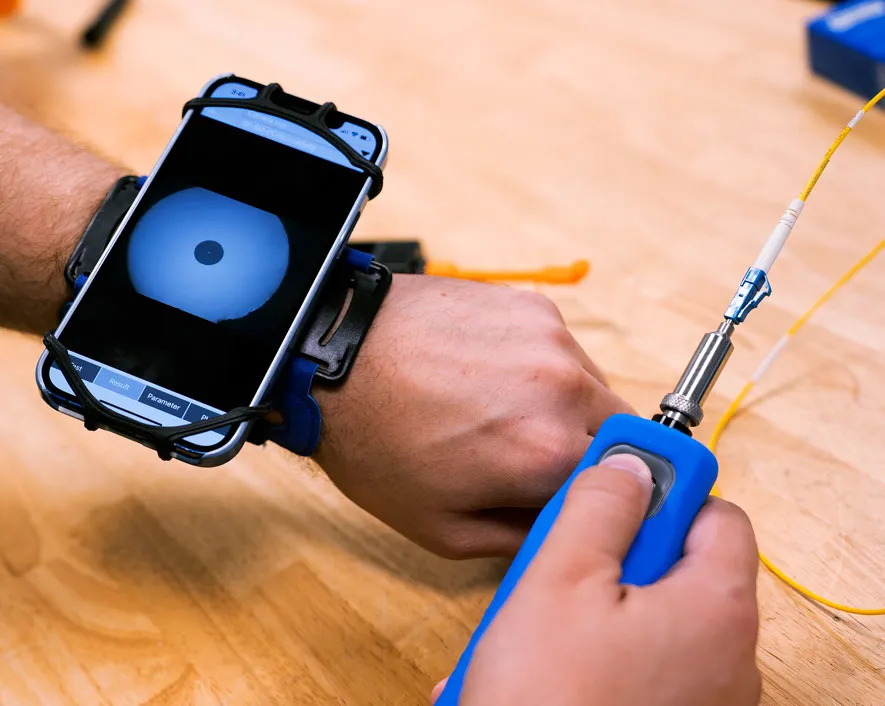 Microscopio inalámbrico de inspección de fibra óptica con adaptadores APC | Jonard Tools | WFM-110 - Imagen 3