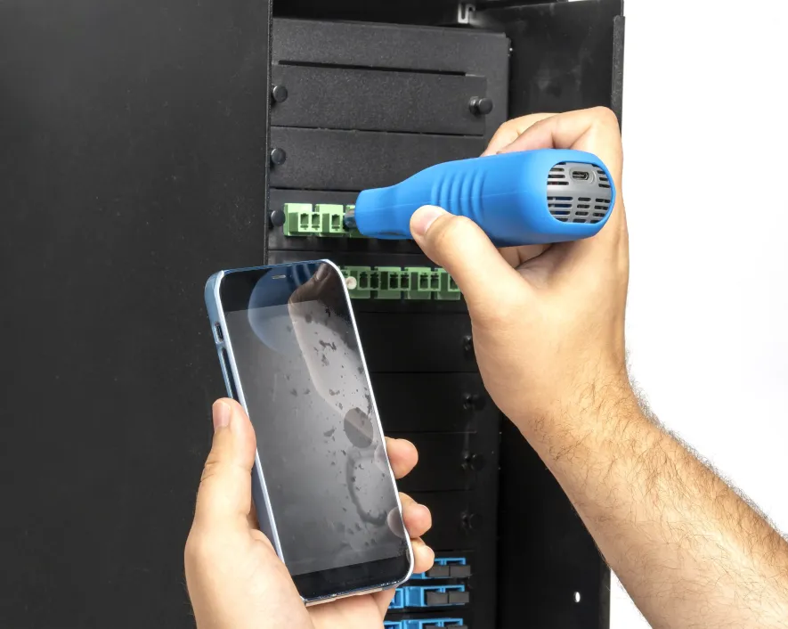 Microscopio inalámbrico de inspección de fibra óptica con adaptadores APC | Jonard Tools | WFM-110 - Imagen 5